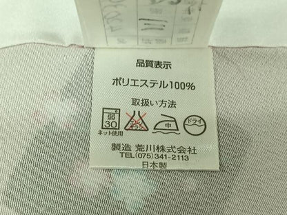平和屋着物▽小紋 単衣 花菱文 洗える着物 AABG8699jh