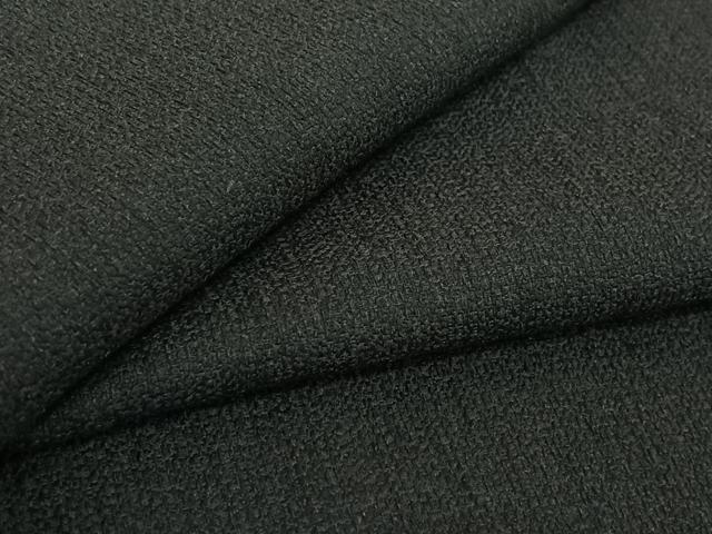 平和屋着物▽男性 紬 単衣 黒色 正絹 逸品 AABG8708jh