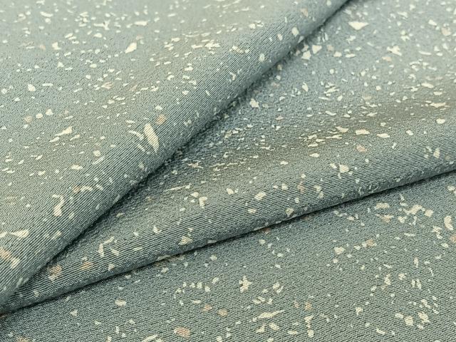 平和屋着物▽上質な小紋 単衣 霞文 正絹 逸品 AABG8719jh