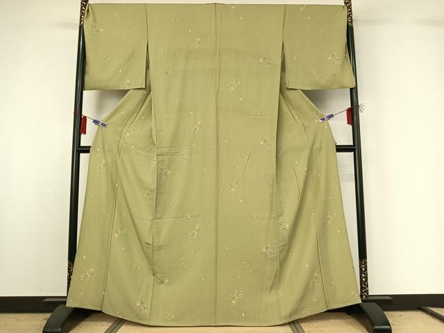 平和屋着物▽上質な小紋 単衣 成り物 ますいわ屋扱い 正絹 逸品 AABG8722jh