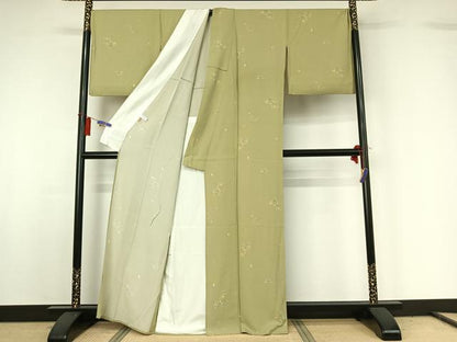 平和屋着物▽上質な小紋 単衣 成り物 ますいわ屋扱い 正絹 逸品 AABG8722jh