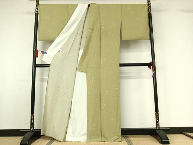 平和屋着物▽上質な小紋 単衣 成り物 ますいわ屋扱い 正絹 逸品 AABG8722jh