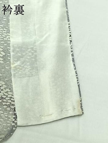 平和屋着物▽上質な小紋 単衣 地紙流水文 正絹 逸品 AABG8730jh