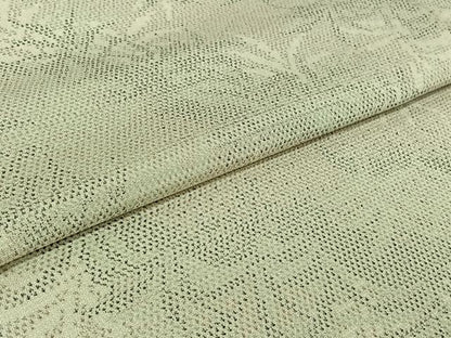 平和屋着物▽本塩沢 単衣 草葉文 正絹 逸品 AABG8737jh