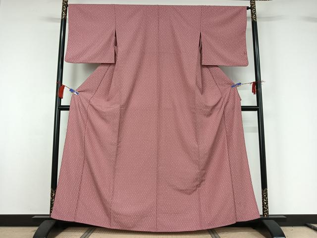 平和屋着物▽小紋 単衣 立涌花文 さんび謹製 洗える着物 AABG8739jh