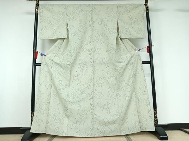 平和屋着物▽小紋 単衣 花尽くし文 洗える着物 AABG8741jh