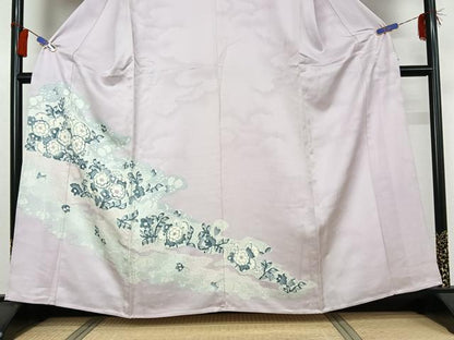 平和屋着物▽訪問着 単衣 手描き 辻が花 正絹 逸品 AABG8755jh
