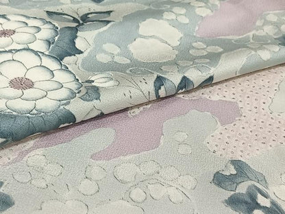 平和屋着物▽訪問着 単衣 手描き 辻が花 正絹 逸品 AABG8755jh