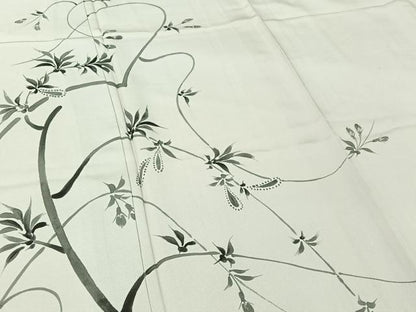 平和屋着物▽豪華色留袖　単衣　手描き　枝花文　正絹　逸品　AABG8759jh