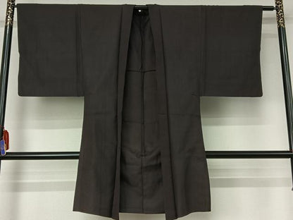 平和屋着物▽男性 羽織 スリーシーズン 春夏秋 塵除け 檳榔子染色 正絹 逸品 AABG8760jh