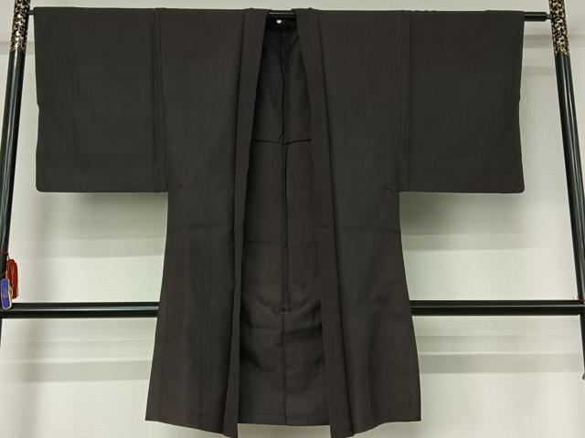 平和屋着物▽男性 羽織 スリーシーズン 春夏秋 塵除け 檳榔子染色 正絹 逸品 AABG8760jh