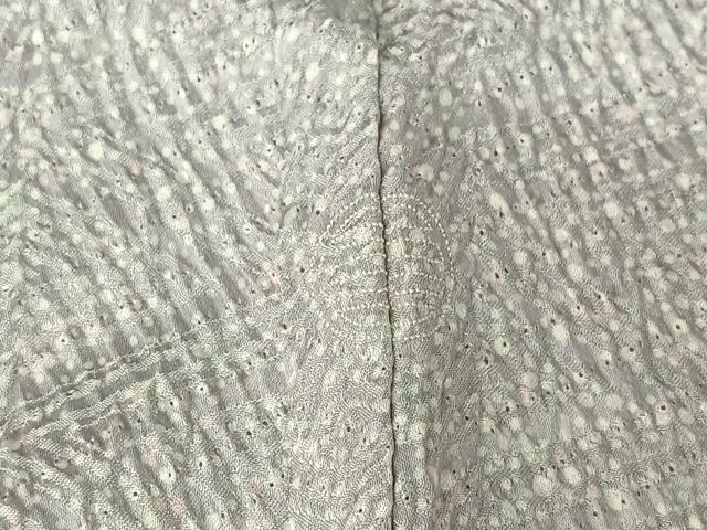 平和屋着物▽上質な小紋　単衣　絞り　霞文　正絹　逸品　AABG8764jh 平和屋着物▽上質な小紋 単衣 絞り 霞文 正絹 逸品 AABG8764jh