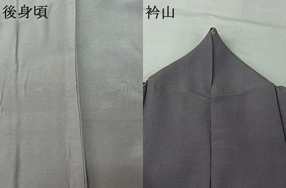 平和屋着物▽上質な色無地 単衣 薄鼠色 正絹 逸品 AABG8777jh