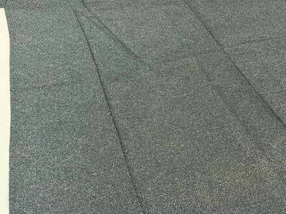 平和屋着物▽江戸小紋 単衣 鮫小紋柄 鬼しぼ縮緬 正絹 逸品 AABG8791jh