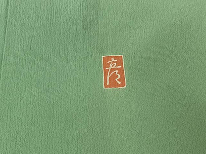 平和屋着物▽十日町 加賀草木友禅の第一人者 田村哲彦 色留袖 単衣 風神雷神 暈し染め 正絹 逸品 AABG8792jh