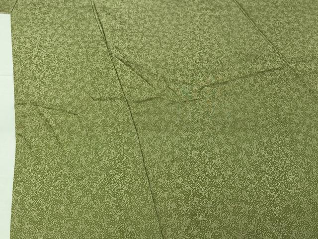 平和屋着物▽寺山存男 江戸小紋 単衣 文字文 正絹 逸品 AABG8802jh