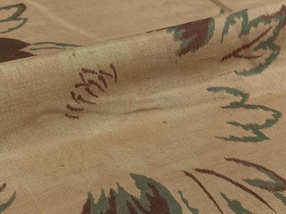 平和屋着物▽アンティーク 大正ロマン 紬 単衣 草花文 正絹 逸品 AABG8809jh