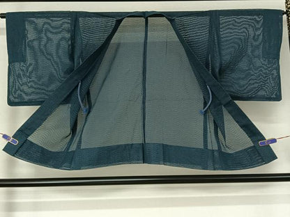 平和屋着物▽羽織 スリーシーズン 春夏秋 塵除け 横段文 正絹 逸品 AABG8822jh
