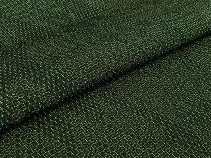 平和屋着物▽本塩沢 単衣 110亀甲 菱文 正絹 逸品 AABG8827jh