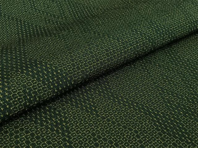 平和屋着物▽本塩沢 単衣 110亀甲 菱文 正絹 逸品 AABG8827jh
