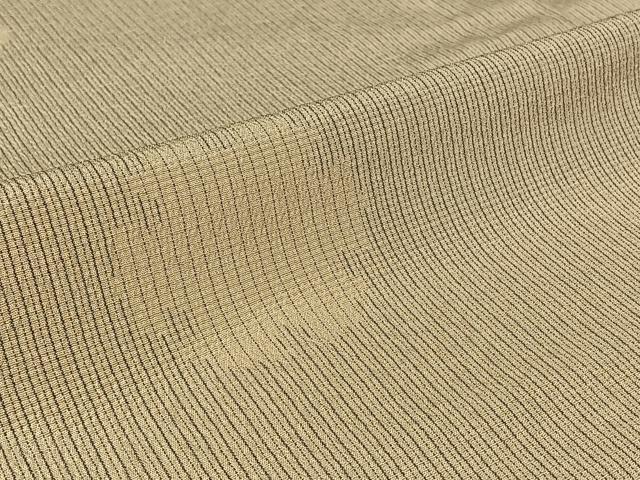 平和屋着物▽伝統工芸士 白川貞夫 お召 単衣 雪輪文 本しぼ柿渋染め 証紙付き 正絹 逸品 AABG8830jh