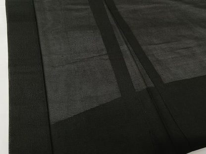 平和屋着物▽男性 羽織 スリーシーズン 春夏秋 塵除け 暗黒色 正絹 逸品 AABG8832jh