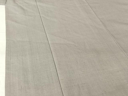 平和屋着物▽本場結城紬 重要無形文化財 単衣 薄梅鼠色 正絹 逸品 AABG8833jh