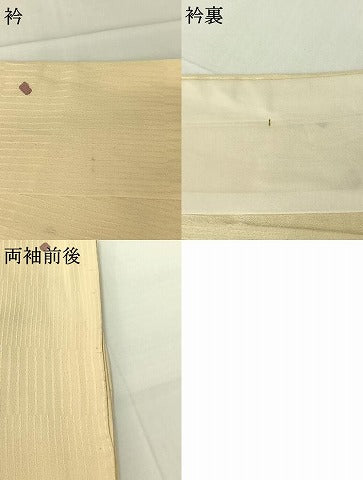 平和屋着物▽上質な小紋 単衣 箔散らし文様 正絹 逸品 AABG8836jh