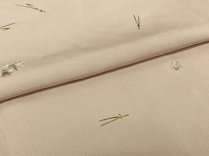 平和屋着物▽訪問着 単衣 刺繍 吹き寄せ文 金銀彩 正絹 逸品 AABG8847jh