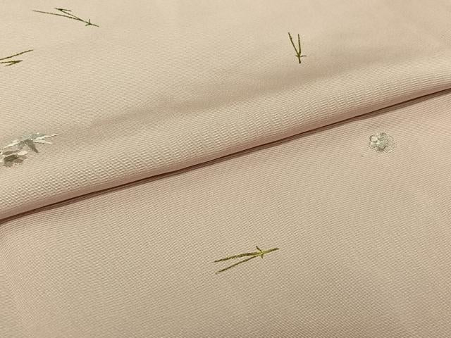 平和屋着物▽訪問着 単衣 刺繍 吹き寄せ文 金銀彩 正絹 逸品 AABG8847jh