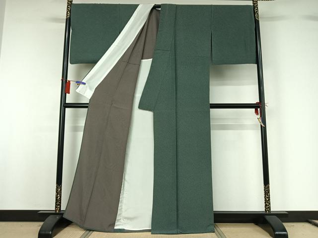 平和屋着物▽江戸小紋 単衣 文字文 正絹 逸品 AABG8849jh