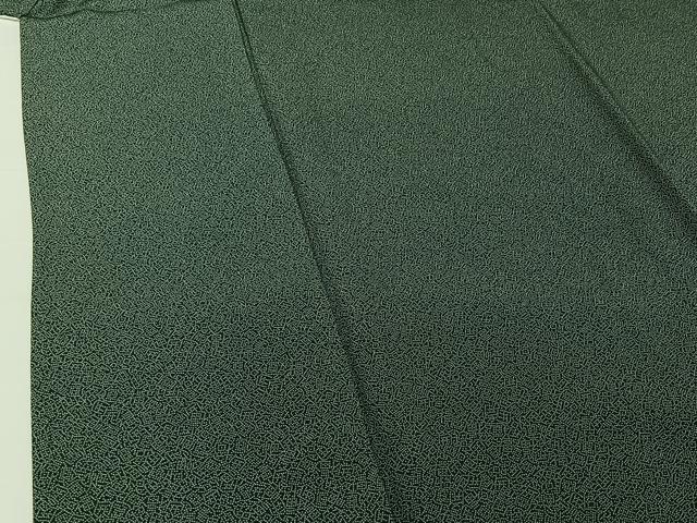 平和屋着物▽江戸小紋 単衣 文字文 正絹 逸品 AABG8849jh