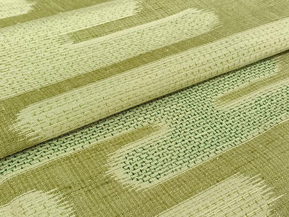 平和屋着物▽上質な紬 単衣 霞文 正絹 逸品 AABG8862jh