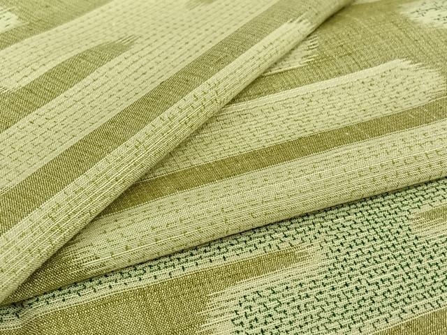 平和屋着物▽上質な紬 単衣 霞文 正絹 逸品 AABG8862jh