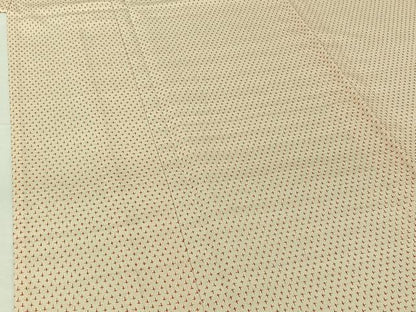 平和屋着物▽上質な紬 単衣 古里蚊絣 証紙付き 正絹 逸品 AABG8867jh