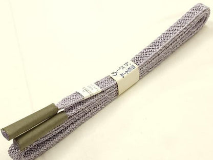 平和屋着物＊夏物　和装小物　帯締め・帯揚げセット　絽　レース組　平組　花地紋　撫子　逸品　未使用　AABG8892ay