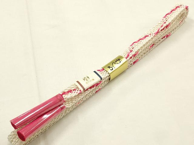 平和屋着物＊夏物 和装小物 帯締め・帯揚げセット 絞り レース組 平組 逸品 未使用 AABG8895ay