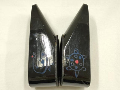 平和屋着物▼和装小物 下駄台 ぽっくり下駄 鶴亀 逸品 AABG8908ay