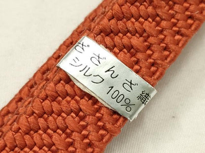 平和屋着物●和装小物　ざざんざ織　帯締め　逸品　未使用　AABG8920ay