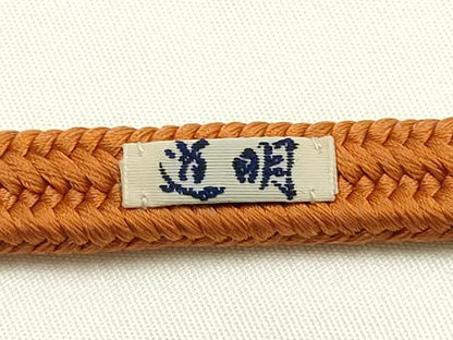 平和屋着物●極上　有職組紐道明　帯締め　冠組　代赭色　宮内庁御用　国立博物館御用　東京芸術大学御用　逸品　AABG8946ay