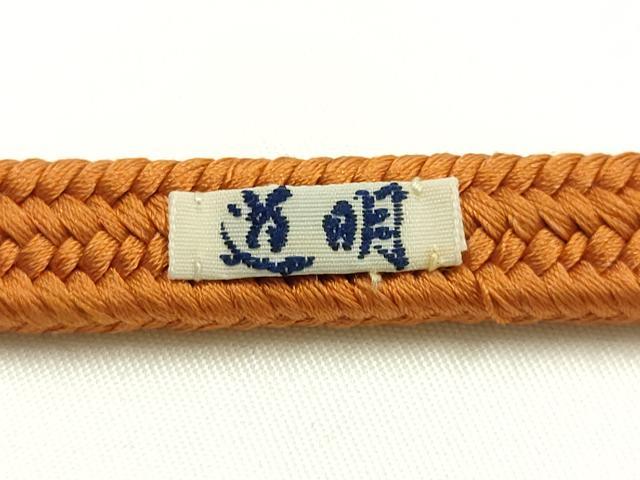平和屋着物●極上　有職組紐道明　帯締め　冠組　代赭色　宮内庁御用　国立博物館御用　東京芸術大学御用 　逸品　AABG8947ay