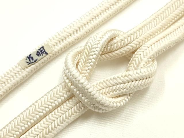 平和屋着物●極上　有職組紐道明　帯締め　冠組　象牙色　宮内庁御用　国立博物館御用　東京芸術大学御用 　逸品　AABG8950ay