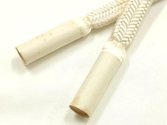 平和屋着物●極上　有職組紐道明　帯締め　冠組　象牙色　宮内庁御用　国立博物館御用　東京芸術大学御用 　逸品　AABG8950ay