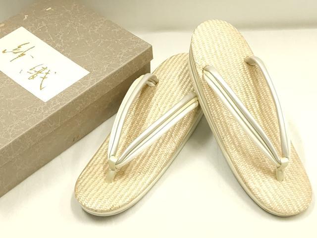 平和屋着物＊夏物　和装小物　草履　網代　岐阜 花形屋　逸品　AABG8998ay 平和屋着物＊夏物 和装小物 紗織 草履 網代 逸品 未使用 AABG8995ay