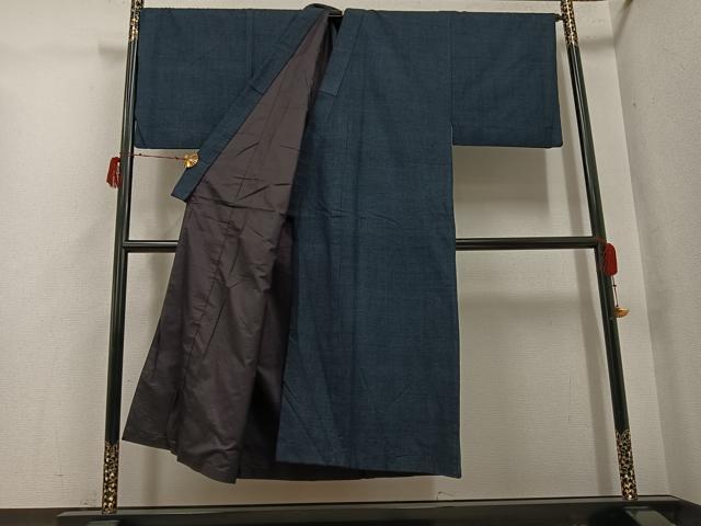 平和屋着物●男性　綿薩摩　100亀甲　総詰め　木綿　逸品　AABG9005ph