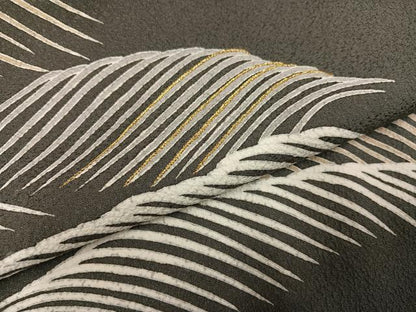 平和屋着物●訪問着　友禅　刺繍　立波文　金糸　正絹　逸品　AABG9009ph