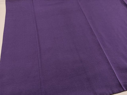 平和屋着物●上質な色無地　江戸紫色　正絹　逸品　AABG9010ph