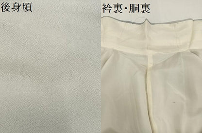 平和屋着物●訪問着　刺繍　花鳥文　暈し染め　金彩　正絹　逸品　AABG9011ph