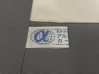 平和屋着物●訪問着　辻が花　暈し染め　黒地　金彩　正絹　逸品　AABG9021ph