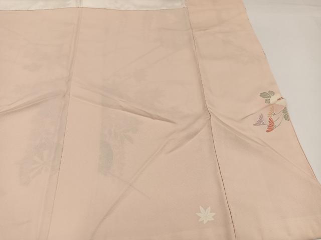 平和屋着物●訪問着　友禅　刺繍　花車文　暈し染め　金彩　正絹　逸品　AABG9030ph